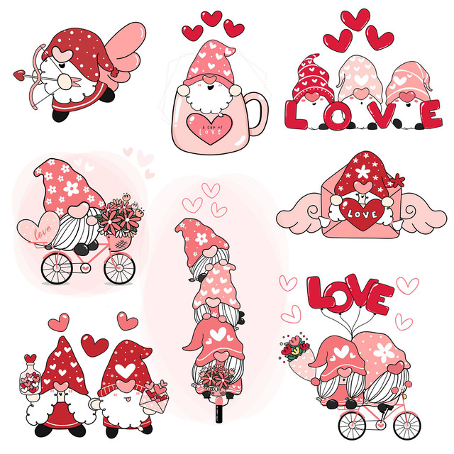 Cartoon Valentine's Day Stamp Cutting Dies and Clear Stamps For DIY  Scrapbooking/Card Making/Album Decorative